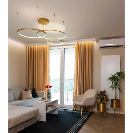 Żyrandol Wew. Echo 90 Kol. Jasny Złoty 3000Do Wewnątrz - Ramko