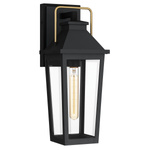 Średnia latarnia naścienna Buckley - 1 źródło światła - Matowa czerń (QZ-BUCKLEY-M-MBK) - Elstead Lighting