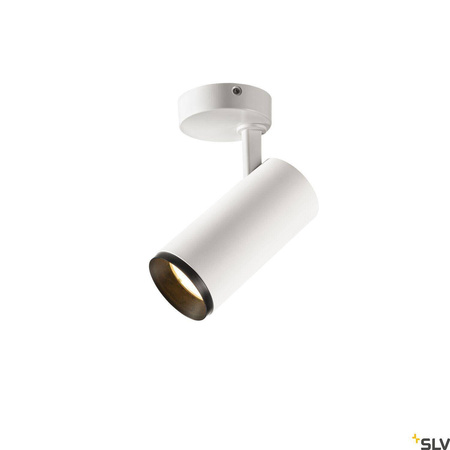 NUMINOS® SPOT PHASE M, wewnętrzna oprawa sufitowa natynkowa LED, biała/czarna 2700 K 36° (1004199) - SLV