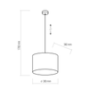 Lampa wisząca TERCINO GREEN Ø 38 (6169) - TK Lighting