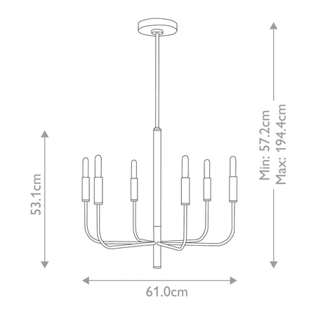 Żyrandol Brianna (FE-BRIANNA6-BB) - Elstead Lighting