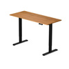 Regulowane biurko gamingowe Control Lite 140 Czarny/Drewno (LV1715) - LVN SYSTEM