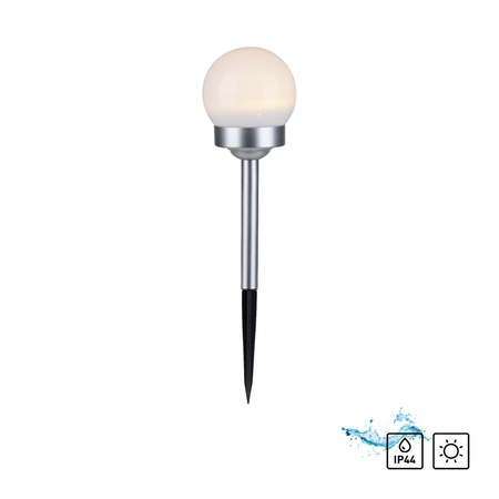 PILO-SOL KOLEC OGRODOWY SOLARNY BIAŁY/STALOWY (19104-16) - Paul Neuhaus