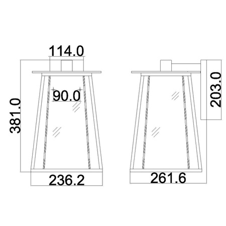Kinkiet zewnętrzny Walker (HK-WALKER2-L) - Elstead Lighting