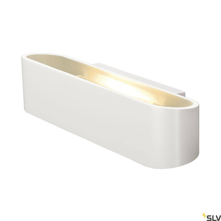 OSSA 300, lampa ścienna, QT-DE12, owalna, up/down, kolor biały, D/S/W 30/8/6,5 cm, maks. 120W (151411) - SLV
