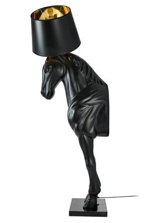 Lampa podłogowa KOŃ HORSE STAND M czarna - włókno szklane (JB001L) - King Home