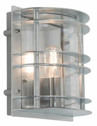 Kinkiet zewnętrzny STOCKHOLM 226 GALVANIZED E27 LED 9W CLEAR LAMPSHADE Norlys