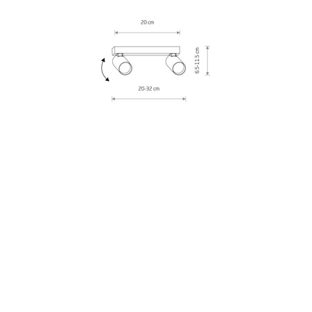 Reflektorek sufitowy FOURTY II (11433) - Nowodvorski