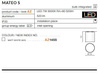 Plafon MATEO S white (AZ1455 | LC1464-FW-WH) - AZZARDO