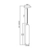 Lampa wisząca PAX GOLD 1 (ML0338) - Milagro