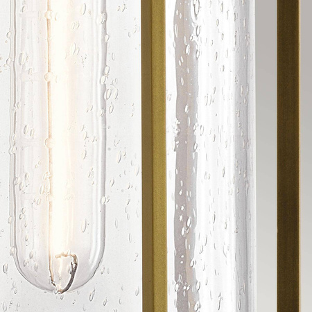 Średnia latarnia naścienna Camillo - 1 źródło światła - Naturalny mosiądz (KL-CAMILLO-M-PNBR) - Kichler