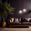 Lampa wisząca VASO 2 AMBER 4W (ML1402) - Milagro