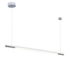 MAXLIGHT P0355D LAMPA WISZĄCA ORGANIC HORIZON 100CM CHROM ŚCIEMNIALNA