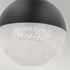 Mała lampa wisząca LED Moonlit - Matowa czerń (QN-MOONLIT-P-MBK) - Quintiesse