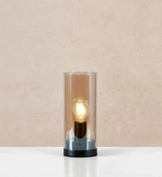 POST Table 1L 12cm Black/Plated Amber (108735) Markslojd