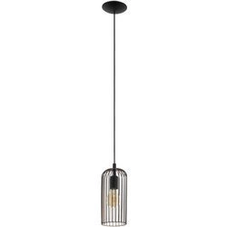 Lampa wisząca ROCCAMENA 1xE27 czarna(49644 - Eglo) - żyrandol
