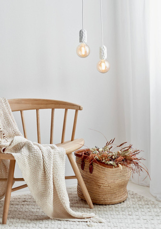 Lampa wisząca HANG Nordlux E27 40W Porcelana Biały