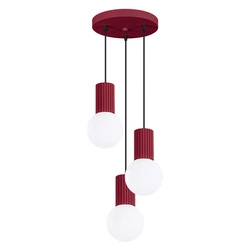 Lampa wisząca HALO 3P burgund (SL.1750) - Sollux Lighting