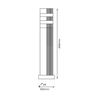 Lampa Ogrodowa Stojąca Vini IP54 (EKO0735) - Eko-Light