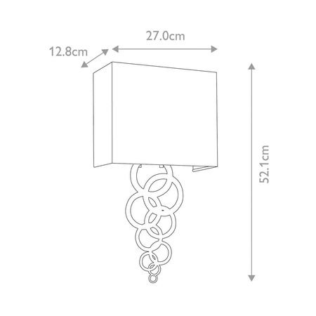 Kinkiet Rosa (ROSA-MEDIUM-AB) - Elstead Lighting