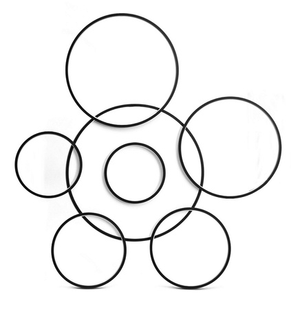 LAMPA DEKORACYJNA SUFIT 194W CZARNA + Pilot DL-F04 GIRONA - DomenoLED