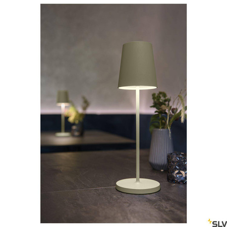 Przenośna lampa VINOLINA TWO 2200/2700/3000 K, TOUCH, zielona (1007696) - SLV