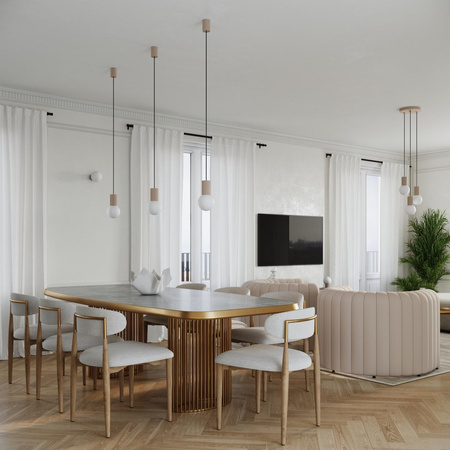 Lampa biurkowa HALO taupe (SL.1746) - Sollux Lighting