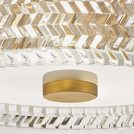 Plafon Elle - 2 źródła światła - Klasyczny mosiądz (HK-ELLE-F-S-HB) - Elstead Lighting