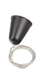 Zawiesie linkowe DOBAC TRACK 3m czarne z regulacją bez uchwytu (MHT1-P30-BK) - Maxlight