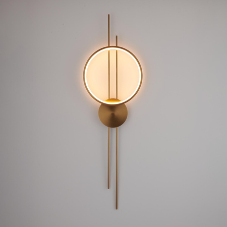 Designerska lampa ścienna ECLIPTICA LED złota 100 cm (ST-DL8532) - Step into Design