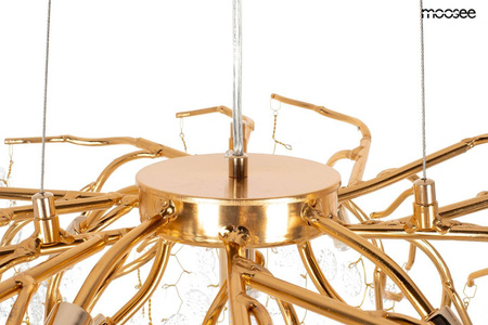 Ekskluzywna złota lampa wisząca RIVIERA 80 clear (5900168832954) - Moosee