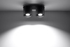 Plafon ORBIS 2 czarny (SL.0054) - Sollux
