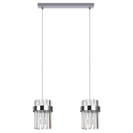 Lampa wisząca Vetro chrom 2xE14 (LP-2910/2L CH) - Light Prestige