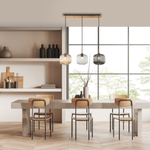PENDANT LIGHT 3XE27 MAX40W GLASS CLEAR-SMOKE-CHAMPAGNE (22074 Zambelis) - Zambelis