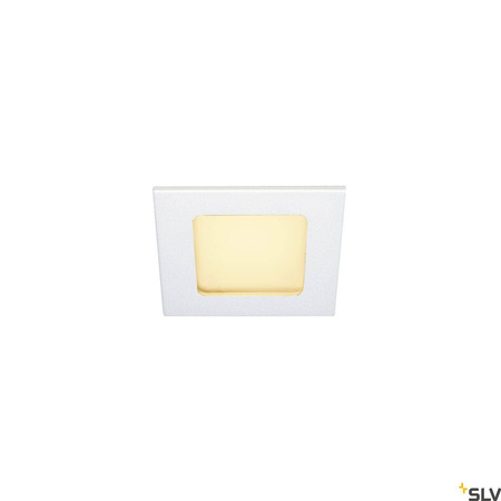 FRAME BASIC, lampa wpuszczana, LED, 3000K, kolor biały matowy, zestaw, 9,4W, z zasilaczem (112721) - SLV