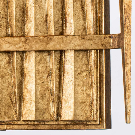 Dekoracyjny kinkiet Crest - 2 źródła światła - Płatkowe złoto (QN-CREST-2WB-DG) - Quintiesse