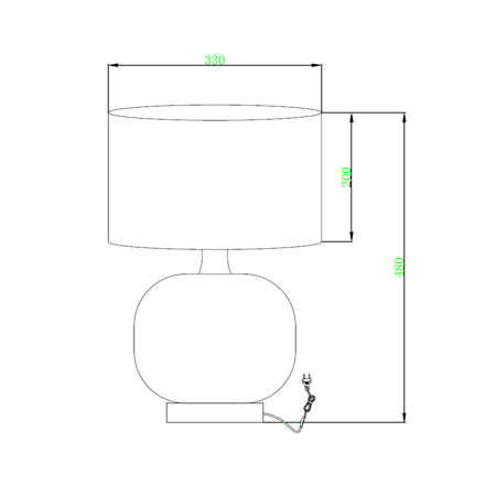 Lampa stołowa TAMIZA mała (LP-1515/1T small) - Light Prestige