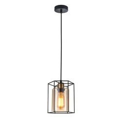 Lampa Wisząca Kalula (PND-78901-1-BK+AMB) - Italux