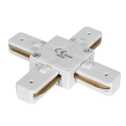 łącznik krzyżakowy biały - DomenoLED