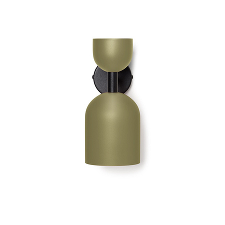 SUPURU W oliwkowa regulowana lampa ścienna / kinkiet z czarną rurką (SUK11420) - Ummo