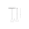 MAGNETIC ULTRA SLIM PENDANT LIGHT 8W 48V 3000K BLACK (23116 Zambelis) - Zambelis