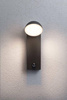 Oprawa elewacyjna PUKA LED 8.5W 460lm 3000K IP44 czujnik ruchu+zmierzchu odporna na wodę morską 230V antracyt aluminium (PL94739) - PAULMANN