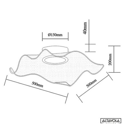Plafon Velo No.2 Chrom (LA101/CE2_chrom) - ALTAVOLA DESIGN