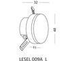 Lampa Schodowa LESEL 009A L (1009A1203) - Elkim Lighting
