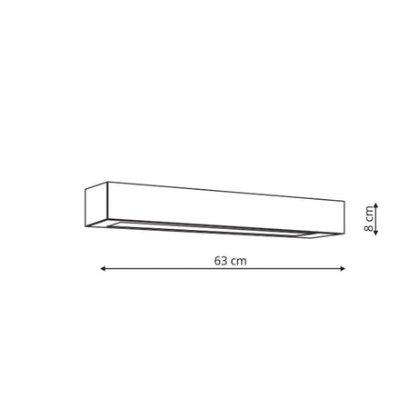 Kinkiet Ibros średni 1 x LED CCT czarny IP44  (GS-LWA-9W BK CCT) - Light Prestige