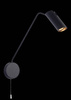 Kinkiet Futuro 1 czarny z wysięgnikiem (LP-17001/1WL BK) - Light Prestige