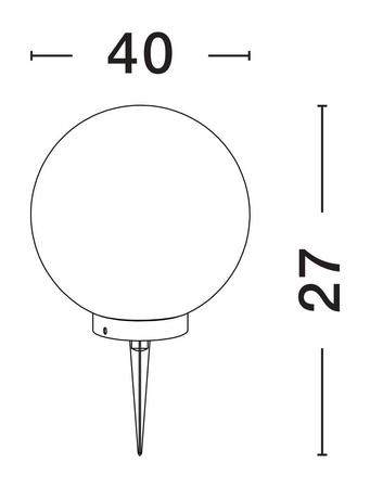Lampa ogrodowa kula CELENDIN (LE73753) - Luces Exclusivas