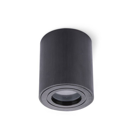 Lampa natynkowa AQUARIUS ROUND CZARNA IP44  (KPARCZ) - Kobi Light 