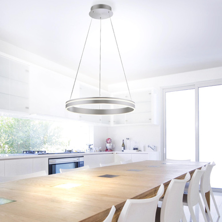 Q-VITO LAMPA WISZĄCA STALOWY (8411-55) - Paul Neuhaus