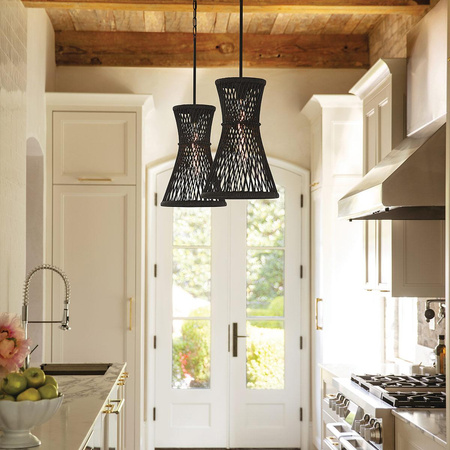 Lampa wisząca Twyla - 1 źródło światła - Czarny (QN-TWYLA-1P-BK) - Quintiesse